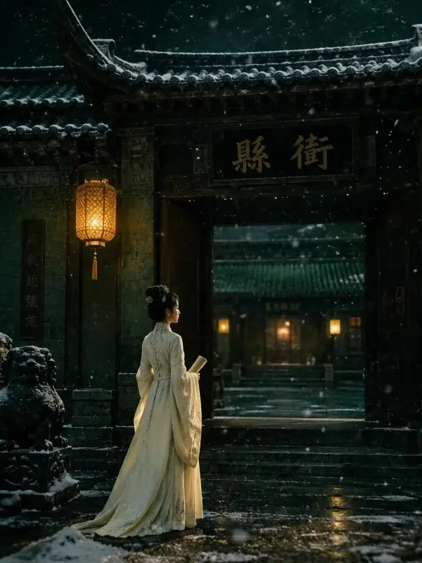 黄果短剧短剧《皇城旧梦：九月底的雪》封面，古装题材